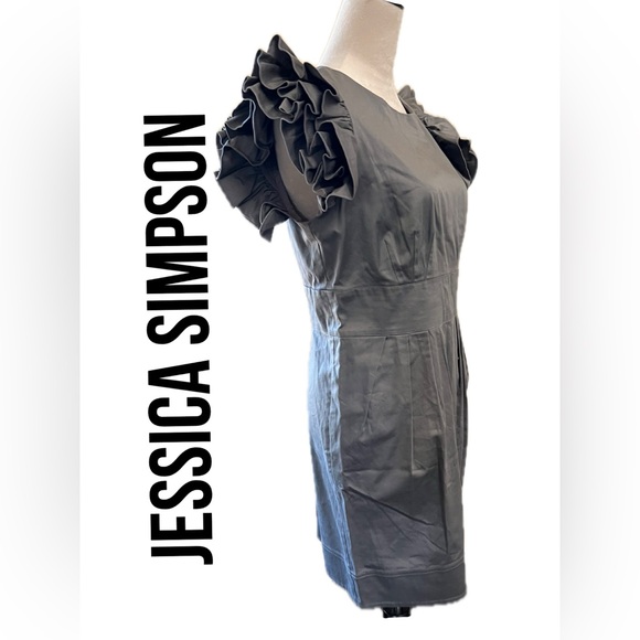 B8 NWT JESSICA SIMPSON DRESS SIZE 12. COLOR GREY SMOKED PEARL - Picture 5 of 16